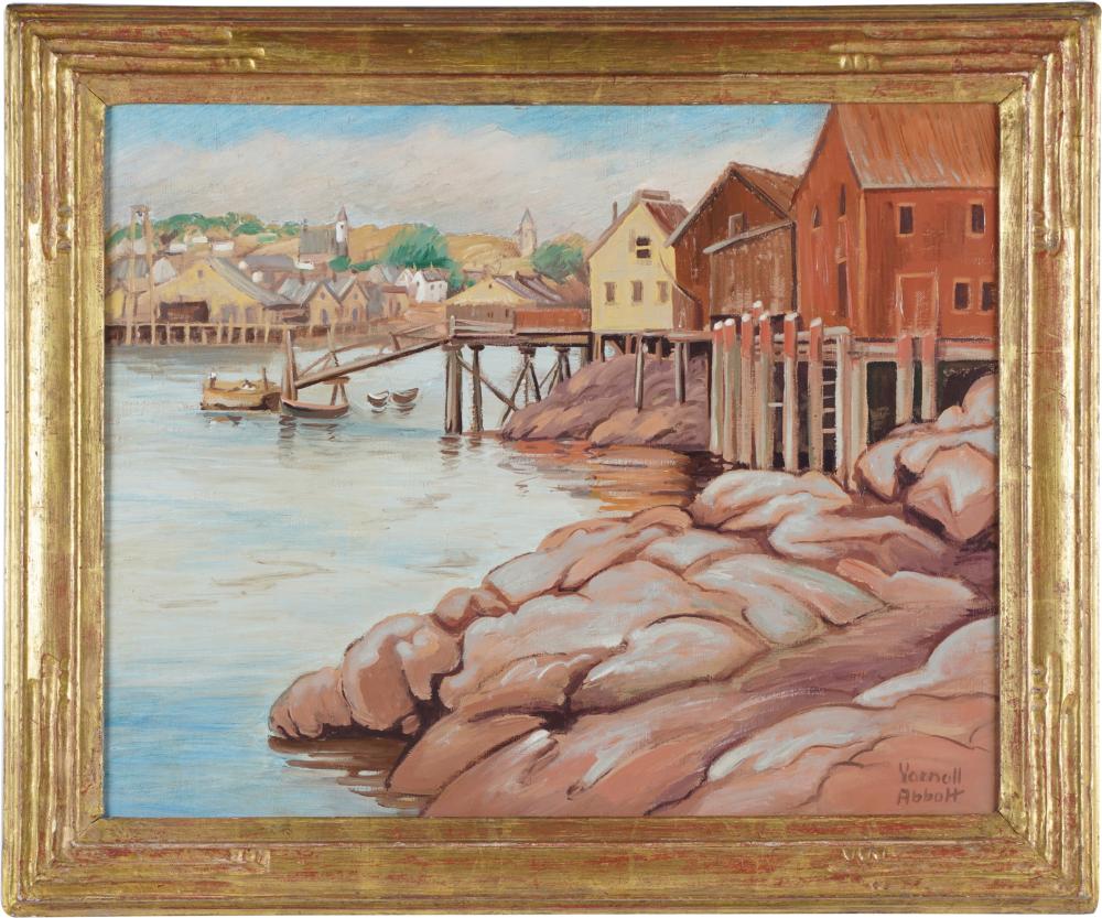 Yarnall Abbott comparable auction result: yarnall abbott 1870 1938 harbor low tide