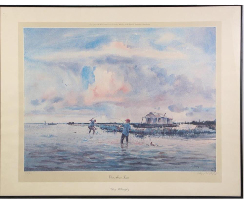 Clay McGaughy comparable auction result: clay mcgaughy one more time signed print