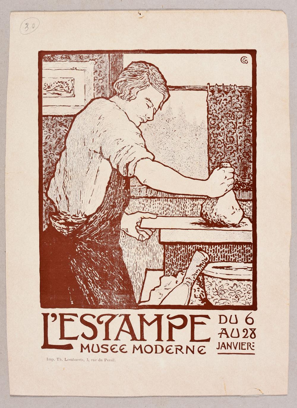 Ghisbert Combaz comparable auction result: l estampe mus e moderne du 6 au 28 janvier