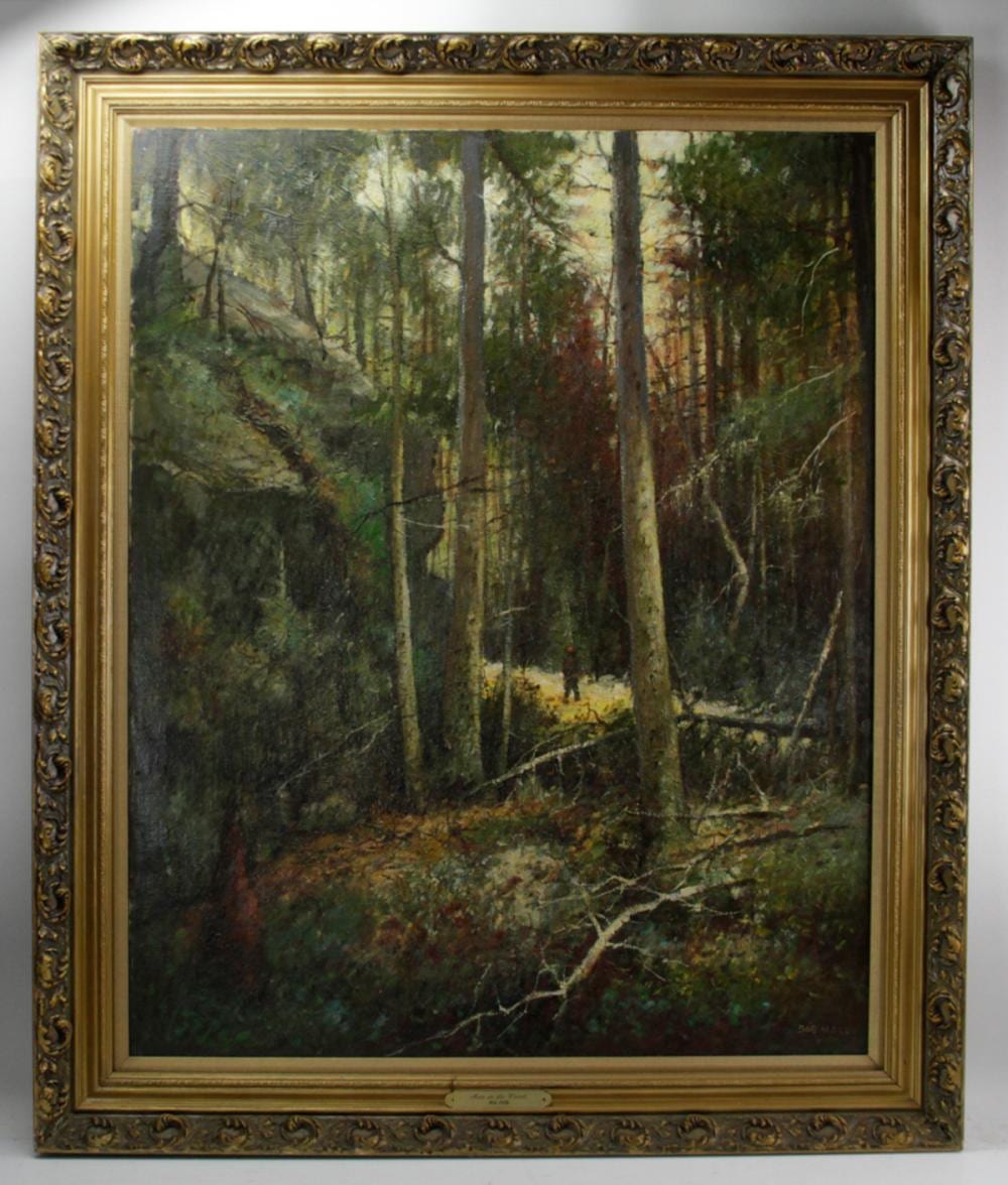Bob Nally comparable auction result: bob nally man in the woods