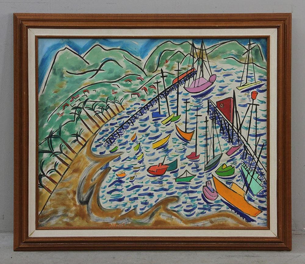 sylvia carewe santa barbara harbor · Kaminski Auctions · 2021-09-19 Sylvia Carewe comparable auction result: sylvia carewe santa barbara harbor