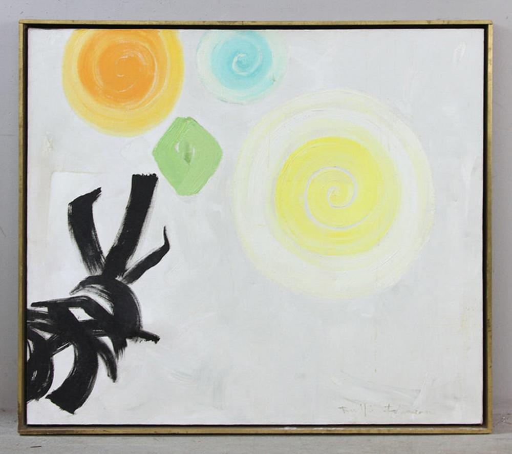 Buffie Johnson comparable auction result: buffie johnson the assault on space abstract