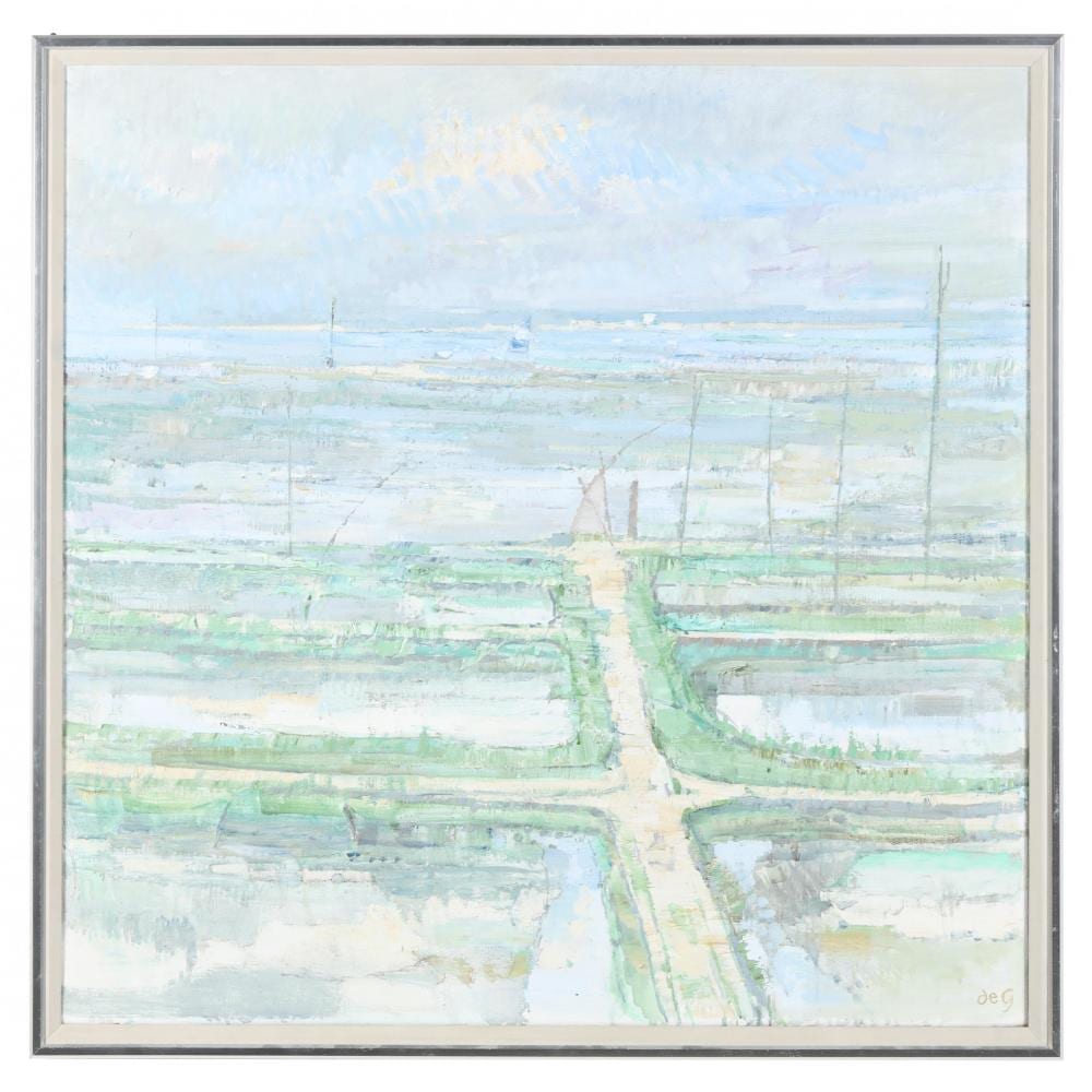 Roger DeGrey comparable auction result: roger de grey british 1918 1995 oyster beds marennes
