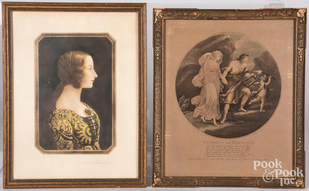 Domenico Ghirlandaio comparable auction result: domenico ghirlandaio mezzotint portrait