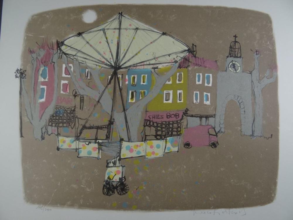 Marco Richterich comparable auction result: marco richterich 1929 1997 fin de la fete 6 farb lithografie