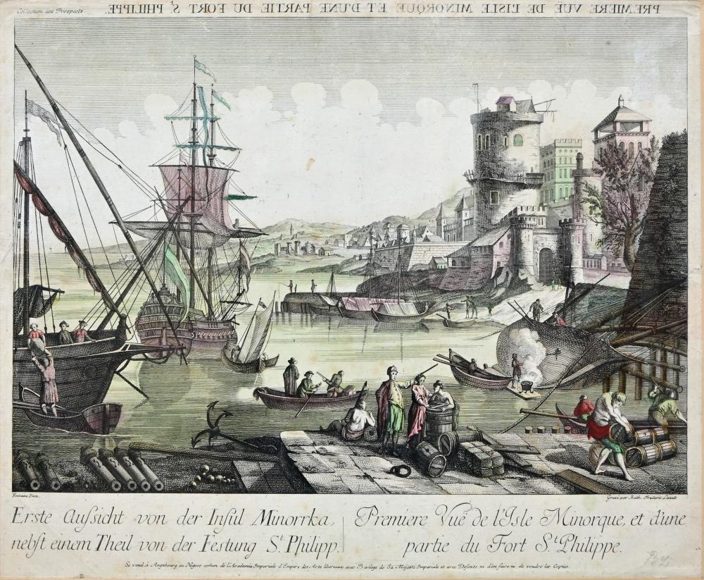 Balthasar Friedrich Leizel comparable auction result: guckkastenblatt city view