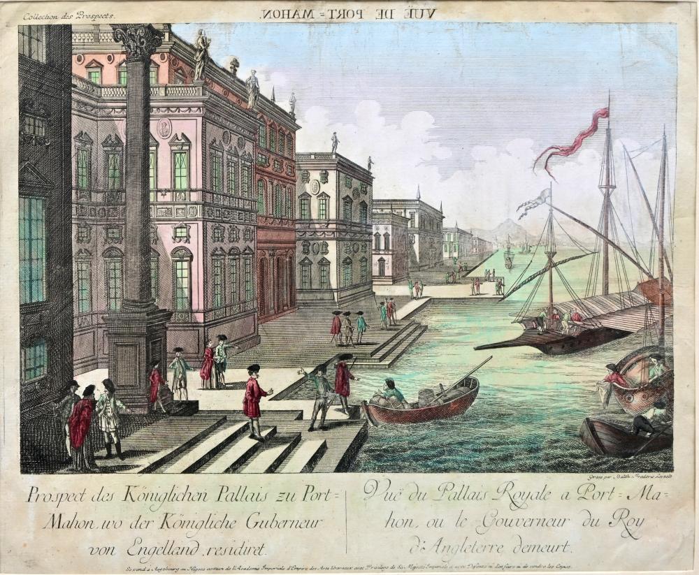 Balthasar Friedrich Leizel comparable auction result: guckkastenblatt city view