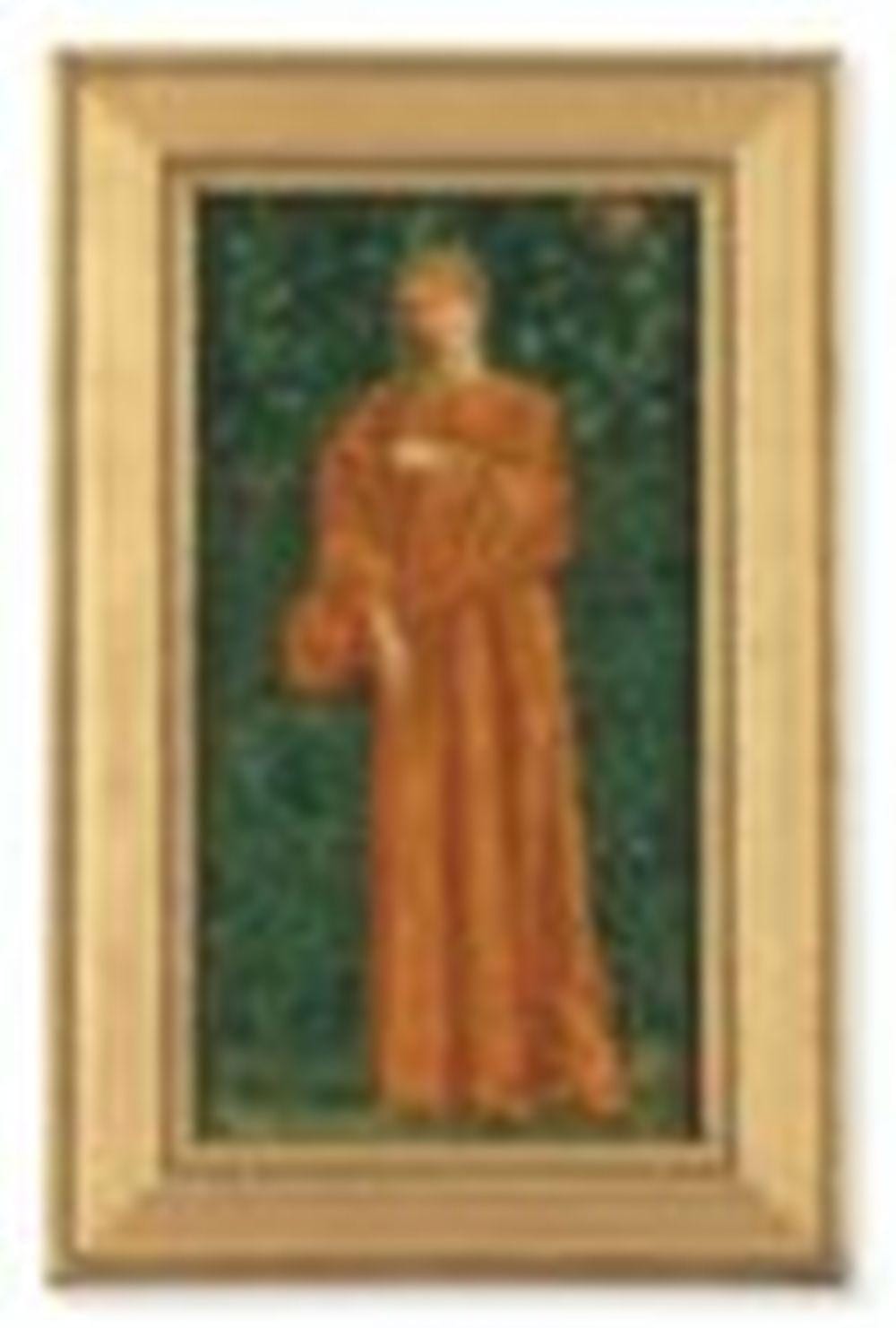 charles fairfax murray 1849 1919 a female figure holding a palm oil on pa · Christie's · 2021-09-30 Fairfax Murray comparable auction result: charles fairfax murray 1849 1919 a female figure holding a palm oil on pa