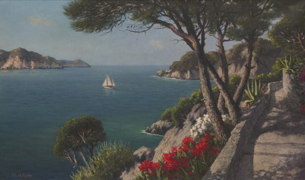 Jacobus Leonardus van der Meide comparable auction result: jacobus leonardus van der meide gouda 1910 2002 view of the coast off mallorca
