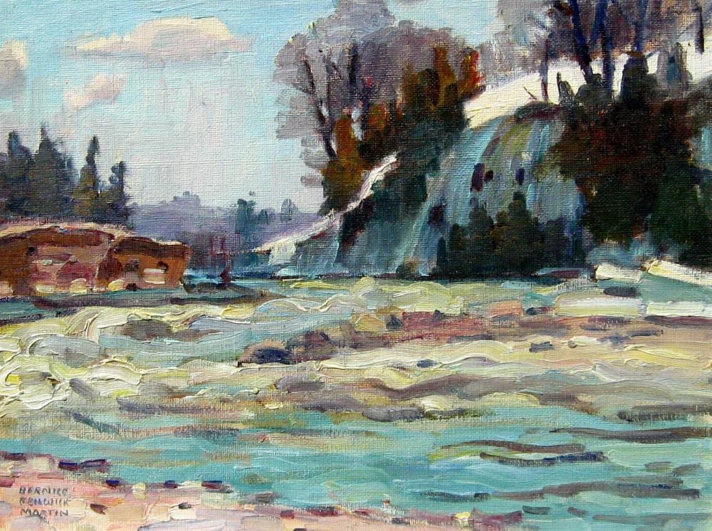 Bernice Fenwick Martin comparable auction result: bernice fenwick martin spring breakup on the humber