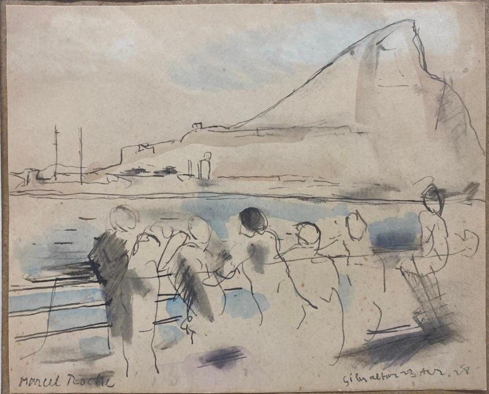 marcel roche drawing gibraltar · Neue Auctions · 2021-09-25 Marcel Roche comparable auction result: marcel roche drawing gibraltar