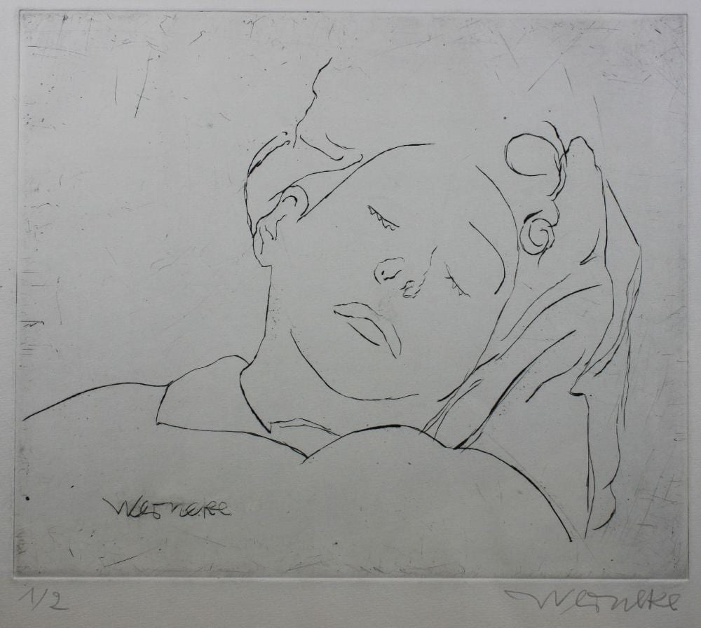 Peter (1941) Nagel comparable auction result: konvolut 3 radierungen