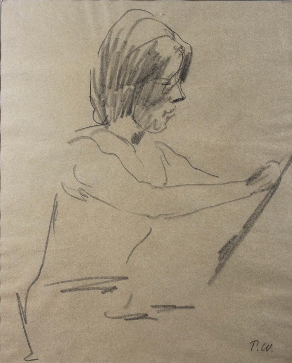 Paul Wieghardt comparable auction result: paul wieghardt deutsch amerikanisch 1897 1969 zeichnendes m dchen 1928 bleistiftzeichnung