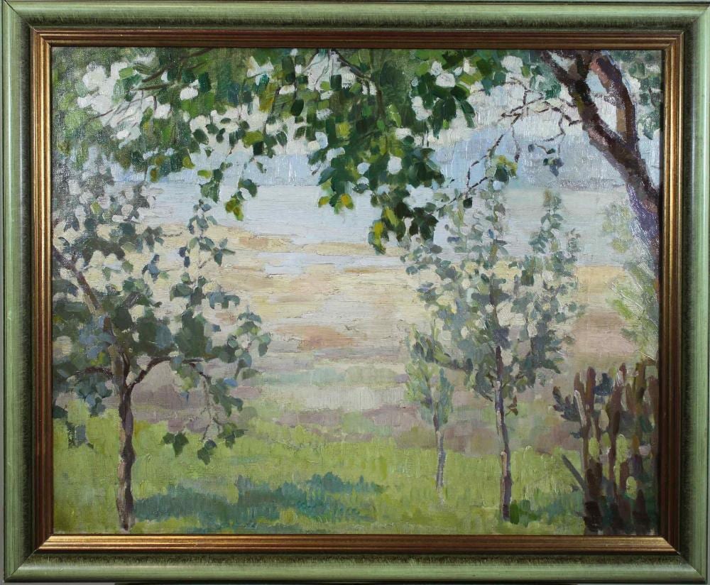 Christian Adam Landenberger comparable auction result: christian landenberger deutsch 1862 1927 sommerlandschaft im impressionistischen stil