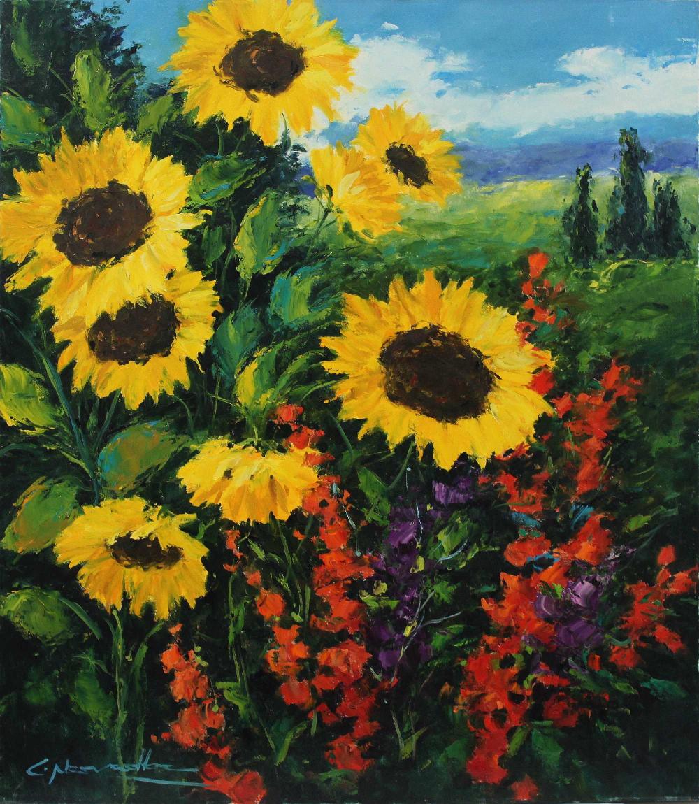christian nesvadba sterreichisch 1977 2008 sonnenblumen l a leinwnad · Auktionshaus Demessieur · 2021-10-02 Christian Nesvadba comparable auction result: christian nesvadba sterreichisch 1977 2008 sonnenblumen l a leinwnad