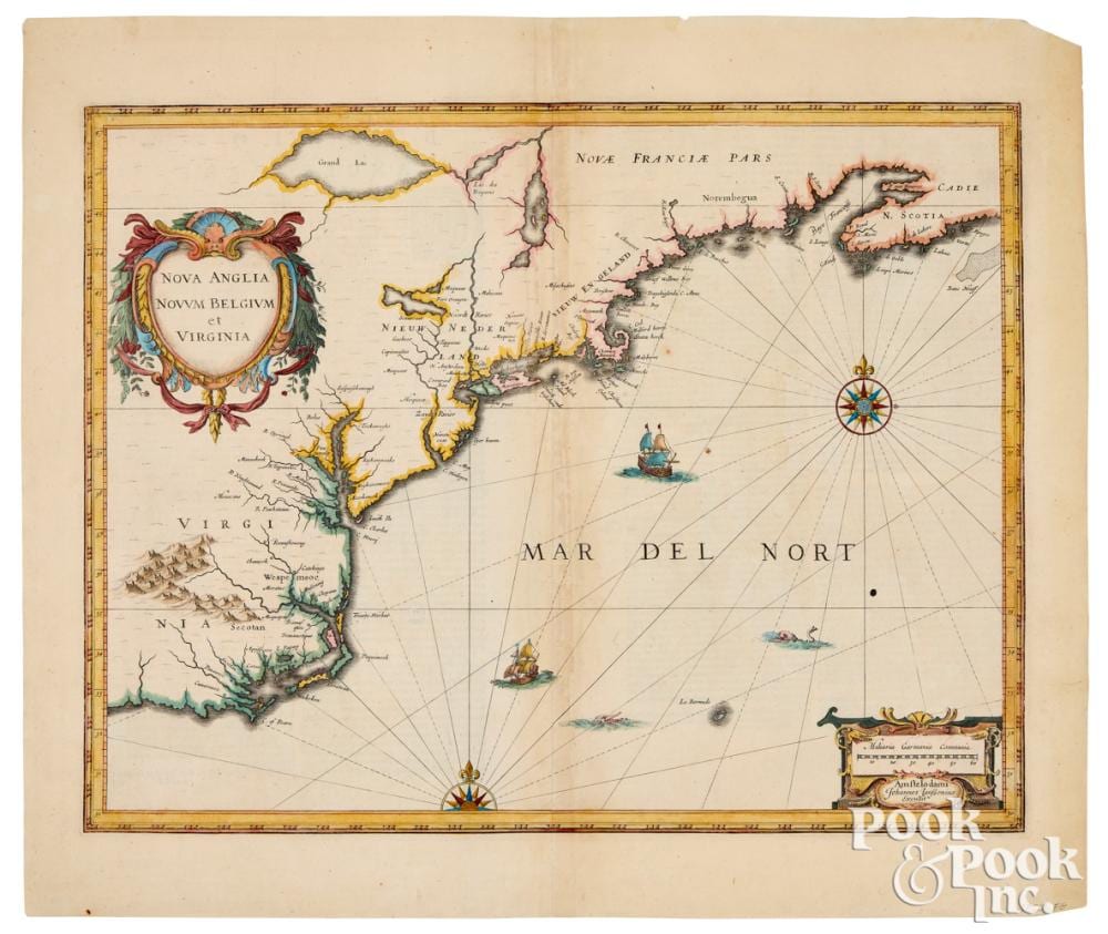 joannes janssonius map · Pook & Pook Inc. · 2021-09-30 Joannes Janssonius comparable auction result: joannes janssonius map