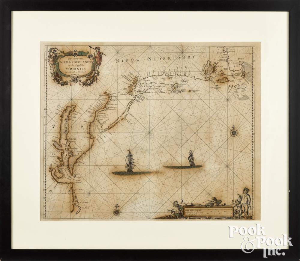 pieter goos coastal map · Pook & Pook Inc. · 2021-09-30 Pieter Goos comparable auction result: pieter goos coastal map