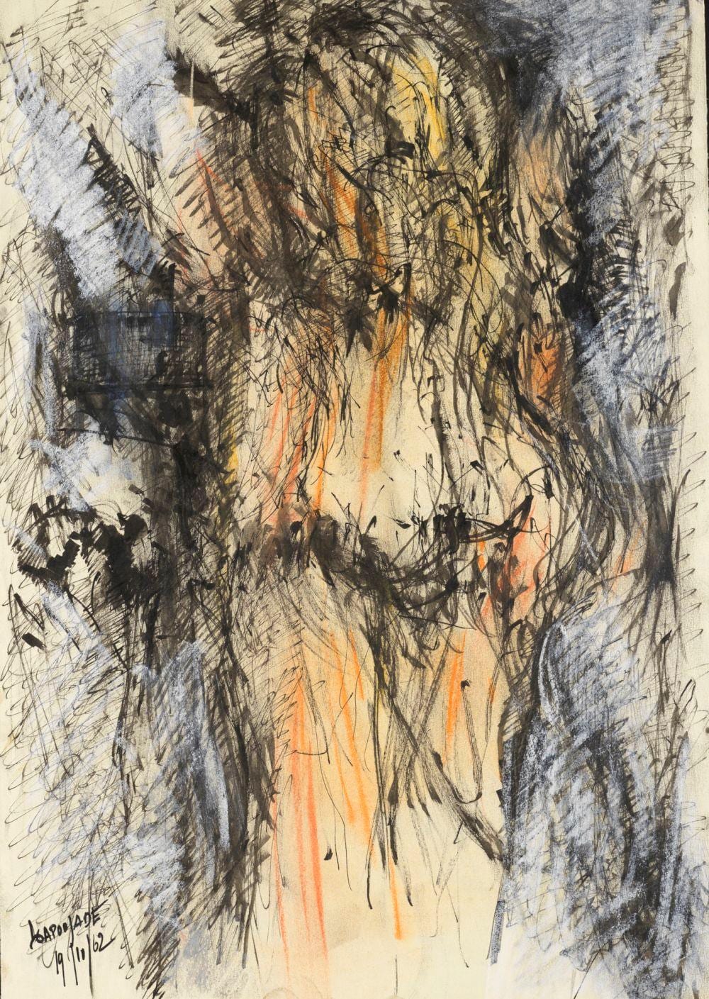 Robert Lapoujade comparable auction result: robert lapoujade 1921 1993 composition technique mixte sign e en bas gauche sign et dat