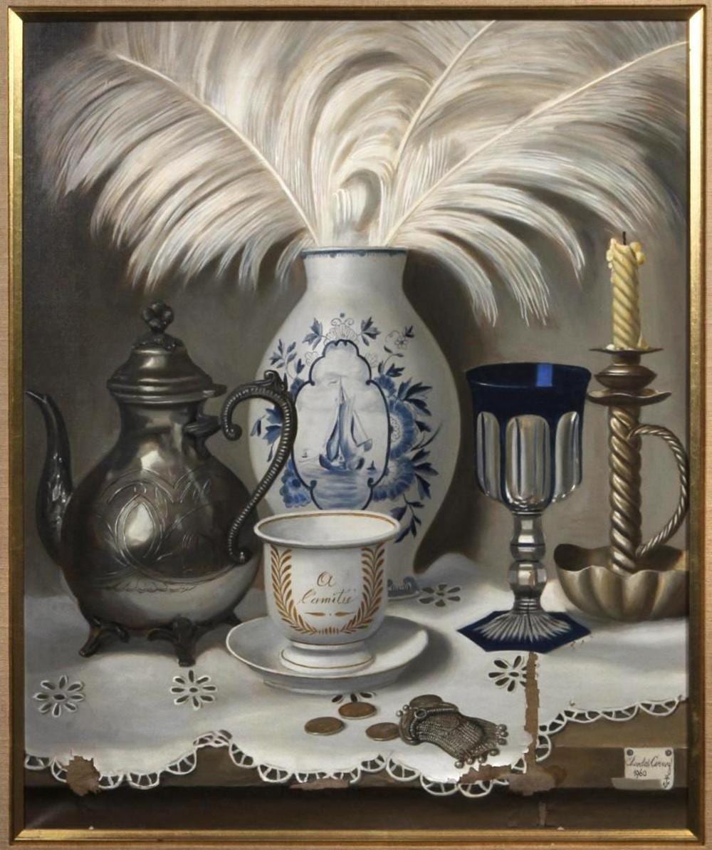 charles cerny czech american 1892 1965 oil on canvas still life · Elder's Fine Art & Antiques · 2021-09-25 Charles Cerny comparable auction result: charles cerny czech american 1892 1965 oil on canvas still life