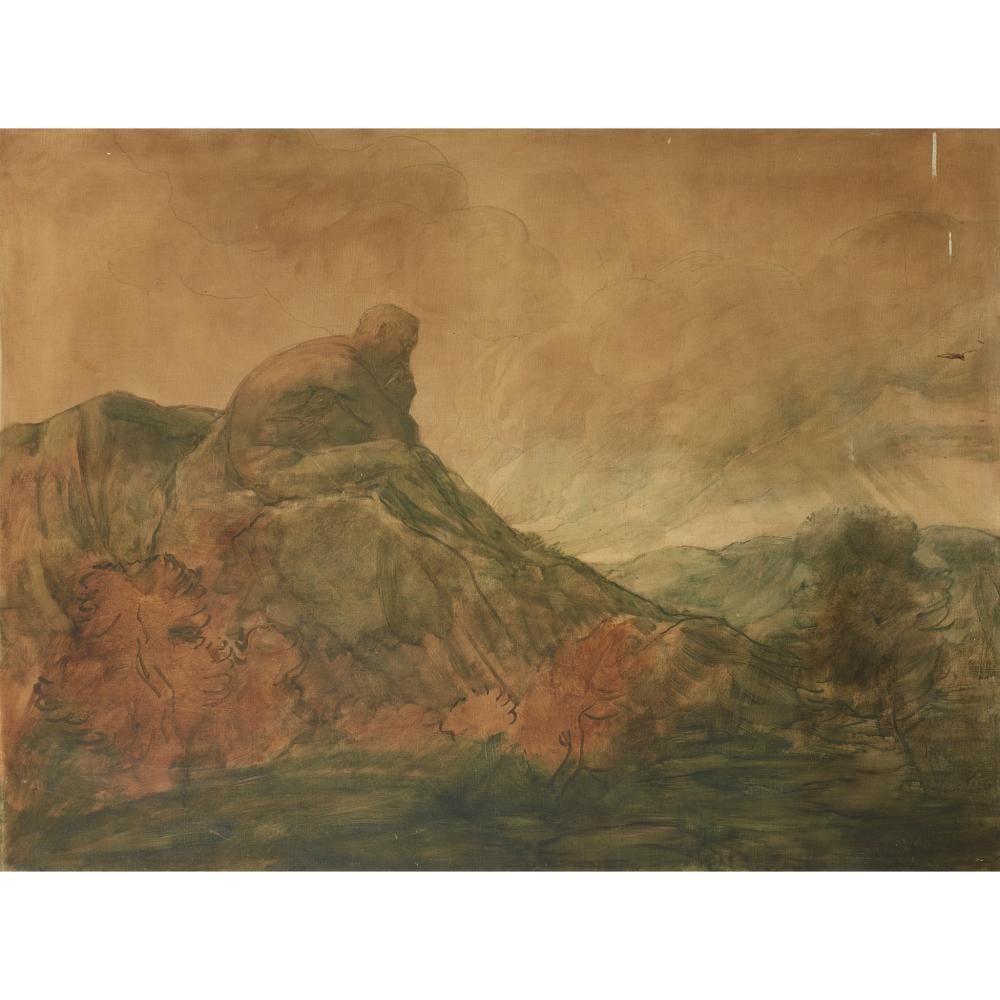 jules lessore french 1849 1892 the thinker · Lyon & Turnbull · 2021-10-06 Jules Lessore comparable auction result: jules lessore french 1849 1892 the thinker