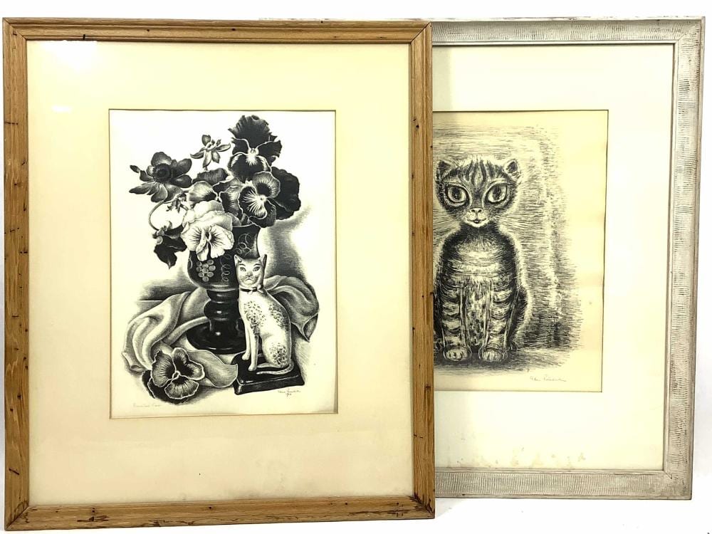Edna Reindel comparable auction result: 2pc edna reindel signed lithographs