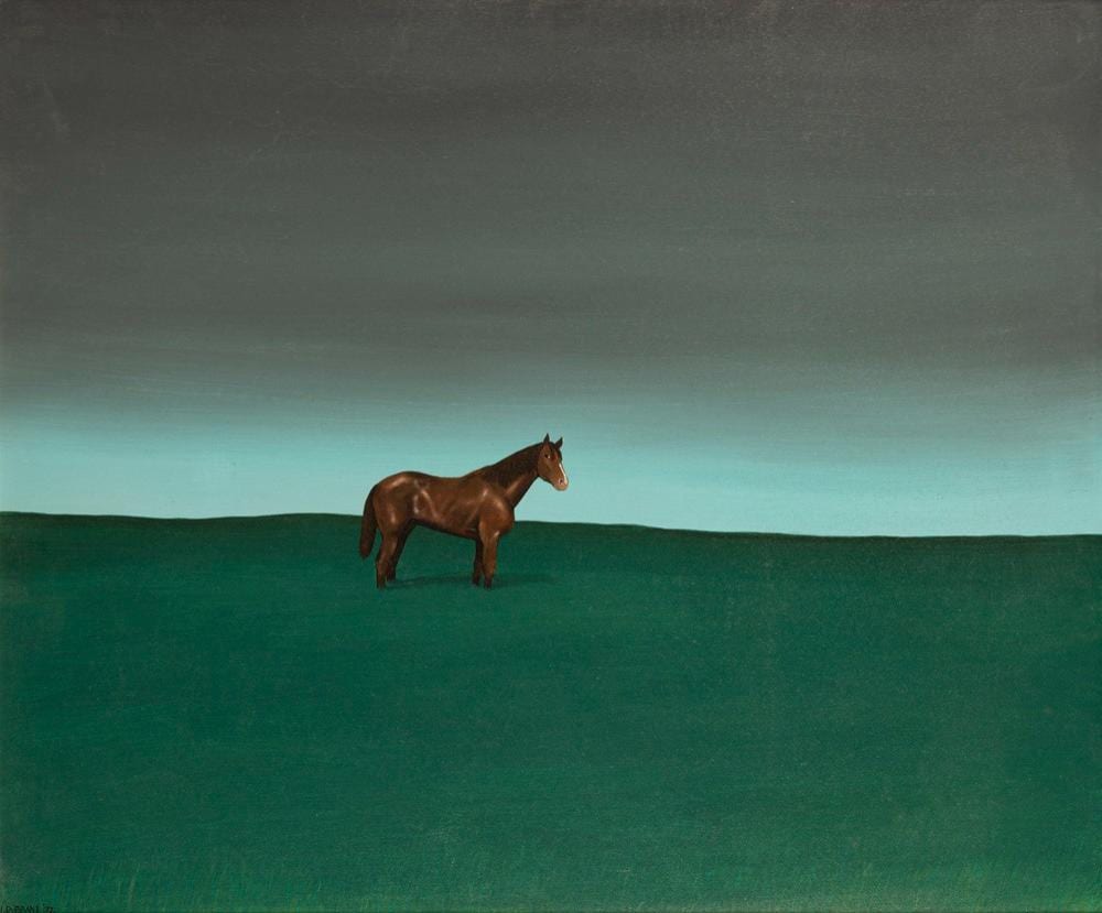 ivan durrant born 1947 horse in landscape 1972 · Gibson's · 2021-10-03 Ivan Durrant comparable auction result: ivan durrant born 1947 horse in landscape 1972