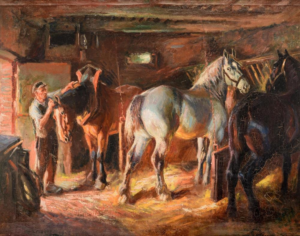 Raymond Louis Lecourt comparable auction result: raymond louis lecourt 1882 1946 74 x 92 cm