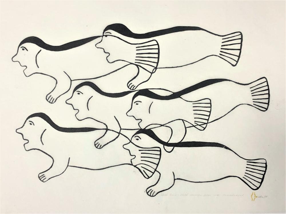 Irene Avaalaqiaq comparable auction result: irene avaalaaqiaq inuit b baker lake nunavut 1941 half fish half human