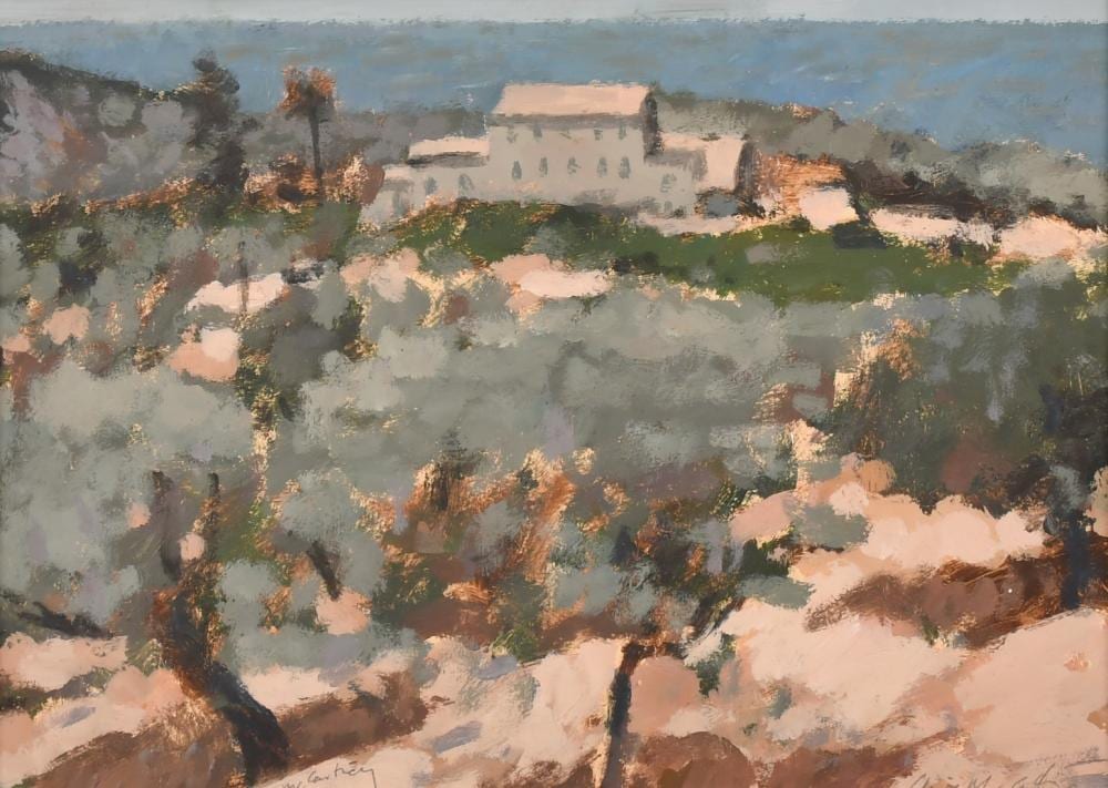 clive mccartney a view of a continental villa through fields oil on board signed 8 x 11 · John Nicholson's Fine Art Auctioneers & Valuers · 2021-09-29 Clive McCartney comparable auction result: clive mccartney a view of a continental villa through fields oil on board signed 8 x 11
