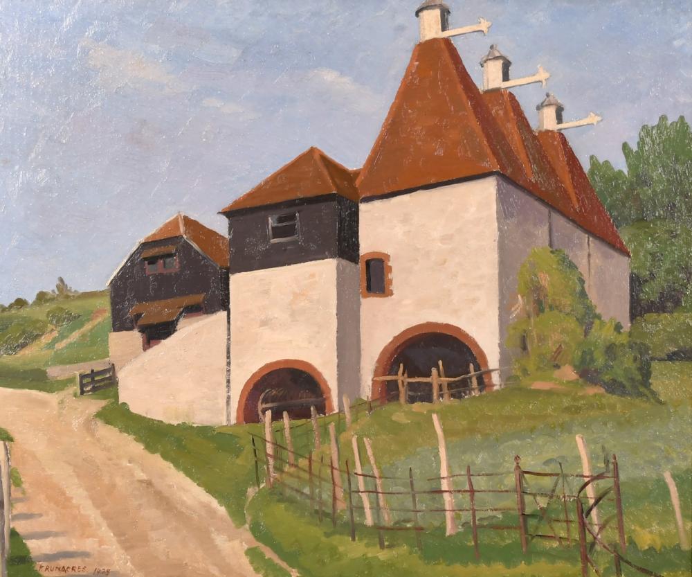 frank runacres 1904 1974 british farm buildings by a pathway oil on panel signed and dated 1938 20 x 24 · John Nicholson's Fine Art Auctioneers & Valuers · 2021-09-29 Frank Runacres comparable auction result: frank runacres 1904 1974 british farm buildings by a pathway oil on panel signed and dated 1938 20 x 24