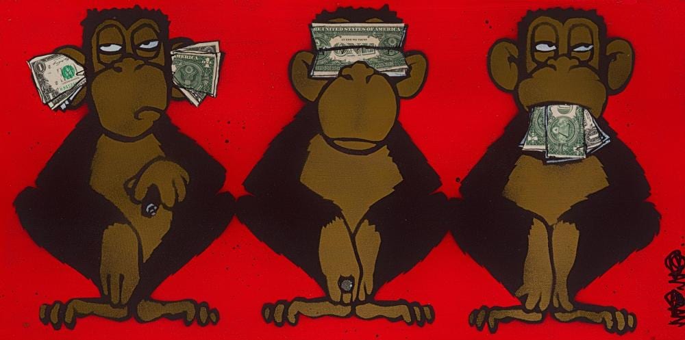 mau mau british 3 monkeys · Tate Ward Auctions · 2021-09-29 MAU MAU comparable auction result: mau mau british 3 monkeys