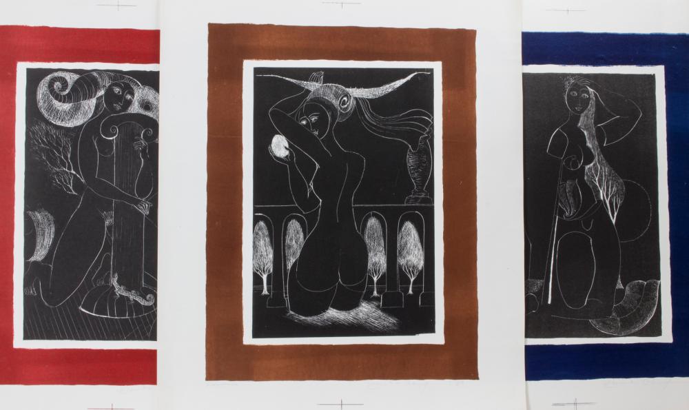 Elfriede Weidenhaus comparable auction result: elfriede weidenhaus 1931 drei lithografien frauenakte three lithographs female nudes 1969