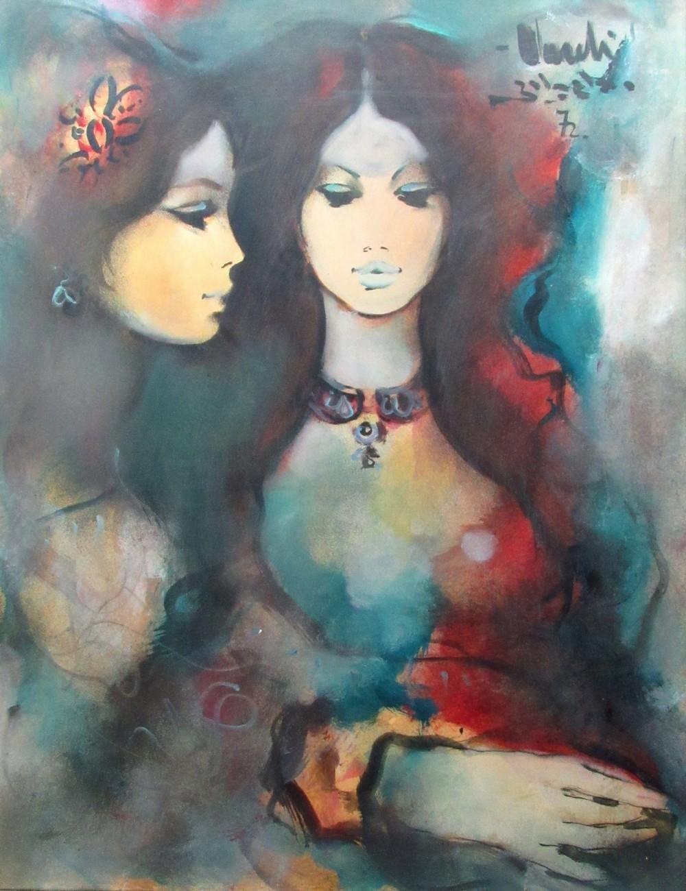 Yehuda Vardi comparable auction result: yehuda vardi 1933 1990 two women