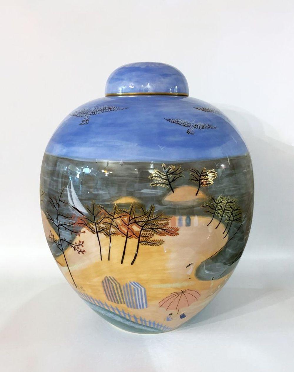 Henri Rapin comparable auction result: henri rapin 1873 1939 anne marie fontaine manufacture nationale de sevres porcelain vase