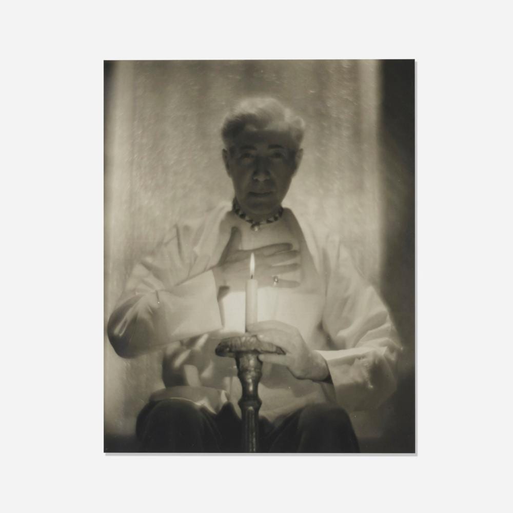 Baron Adolf De Meyer comparable auction result: baron adolf de meyer self portrait