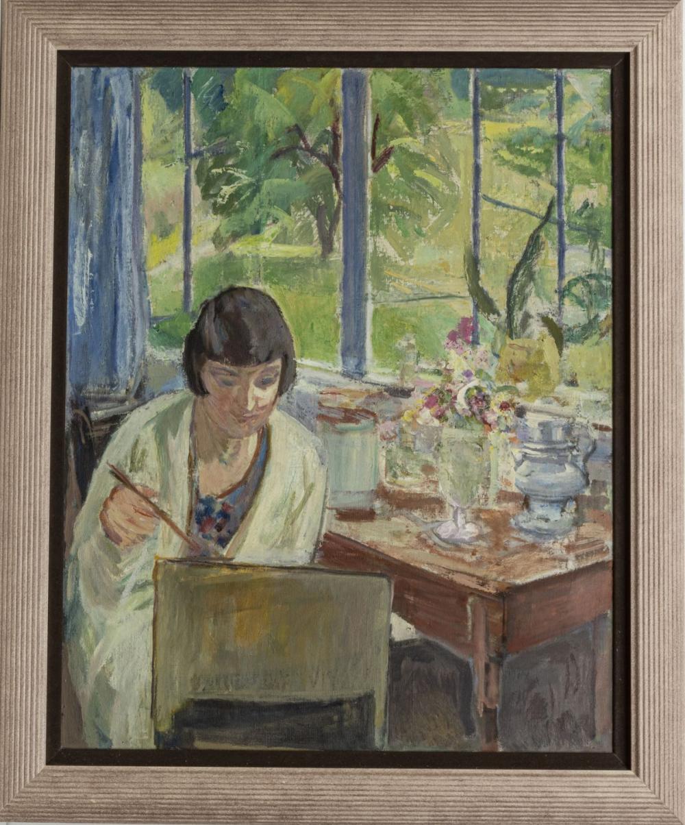 Henry Leon Roecker comparable auction result: henry leon roecker american 1865 1941 oil on canvas h 33 w 27 portrait of julia