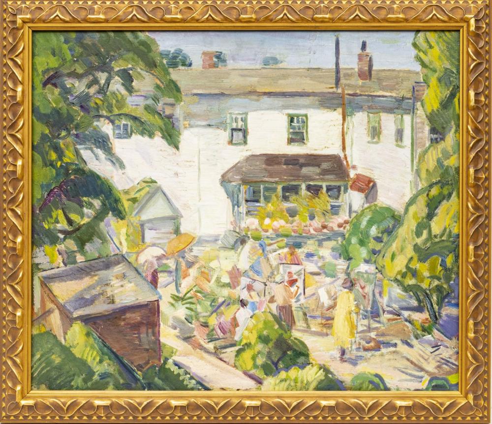 Henry Leon Roecker comparable auction result: henry leon roecker american 1865 1941 oil on canvas 1925 h 15 5 w 18 oxbow inn at saugatuck