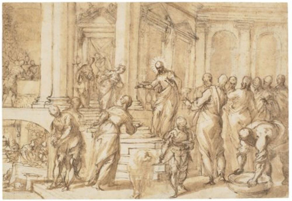alessandro maganza vicenza 1556 after 1630 christ in the house of martha · Christie's · 2021-10-14 Alessandro Maganza comparable auction result: alessandro maganza vicenza 1556 after 1630 christ in the house of martha