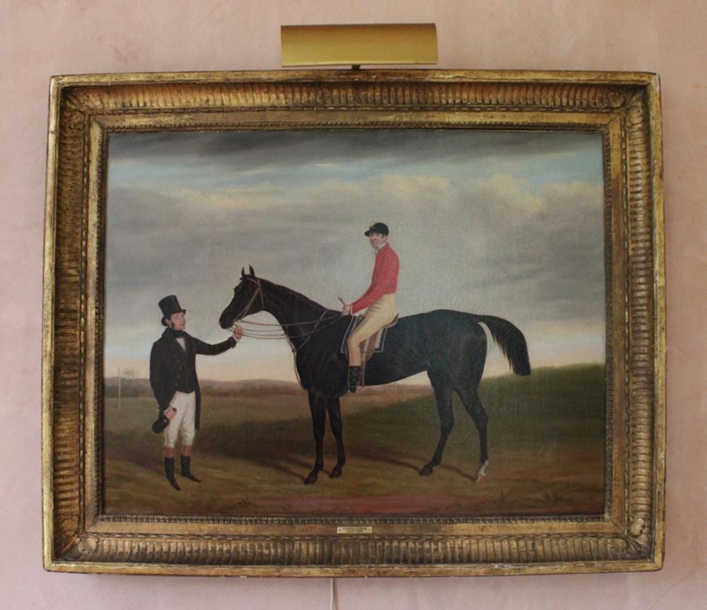 James Loder comparable auction result: james loder racehorse with jockey oil on canvas