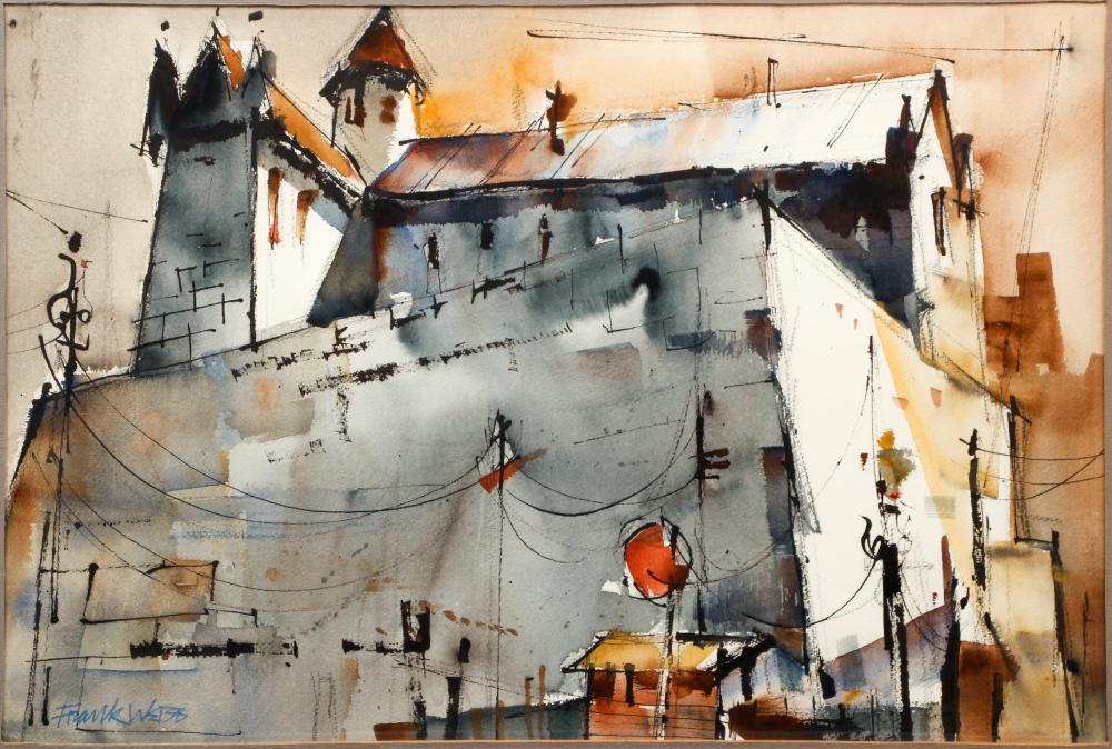frank webb watercolor building in pittsburgh · Concept Art Gallery · 2021-10-09 Frank Webb comparable auction result: frank webb watercolor building in pittsburgh