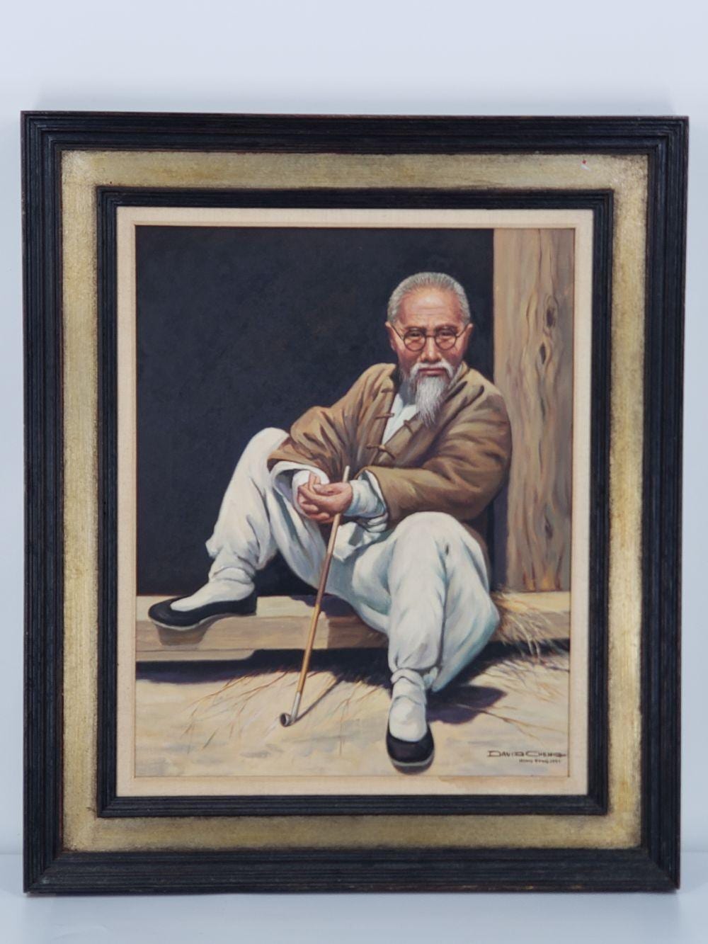 David Cheng comparable auction result: david cheng oil on cavnas
