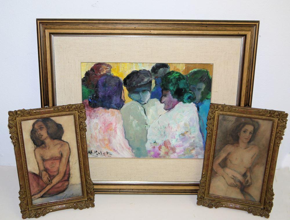 Albertus Johannes Augustus Neuhuys comparable auction result: albert jan neuhuys akt u halbakt gerahmt unleserlich signierend damen beim gespr che expressives lgem lde um 1900 20