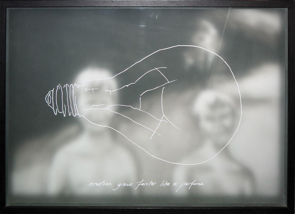 Christopher Winter comparable auction result: christopher winter emotions grows fainter like a perfume objektkasten mischtechnik sign u dat 1995