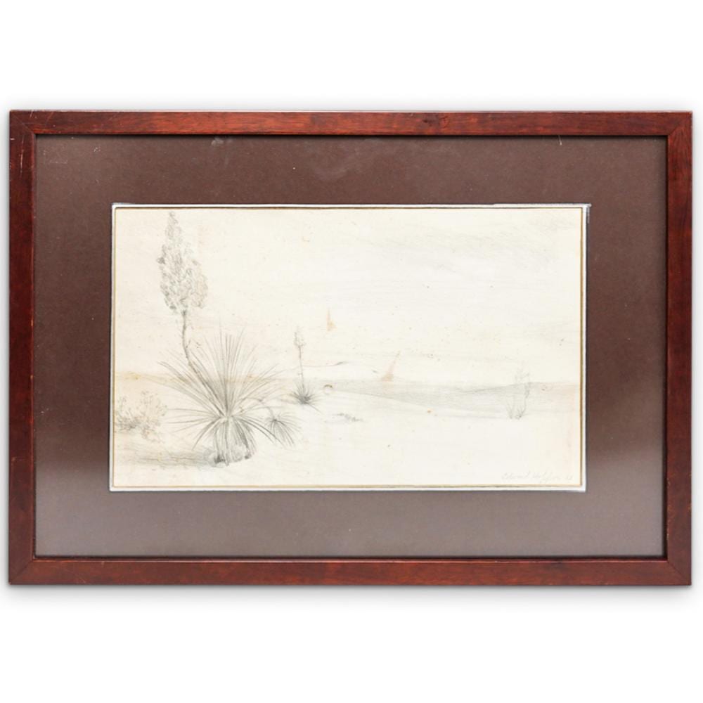 Edward Hopper (American, 1882-1967) Drawing sold by Akiba Galleries, lot 196 — auction record photograph