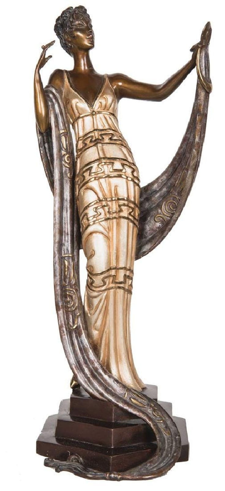 Erte "La Coquette" Bronze Sculpture sold by Napoleon's Fine Art, lot 49 — auction record photograph