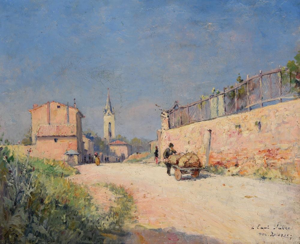 Edouard Ducros comparable auction result: edouard ducros 1856 1936 l ancienne route de nice aix en provence