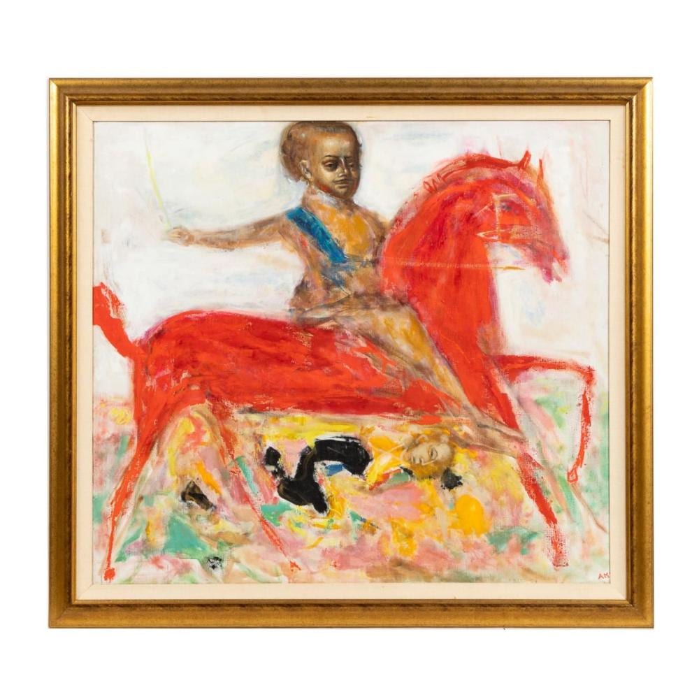 Andrei Medvedev comparable auction result: andrei medvedev modern oil on canvas framed
