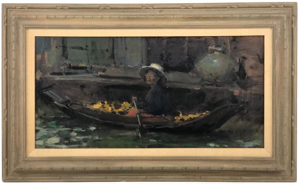 Clarence McGrath comparable auction result: w clarence mcgrath going to market oil on board
