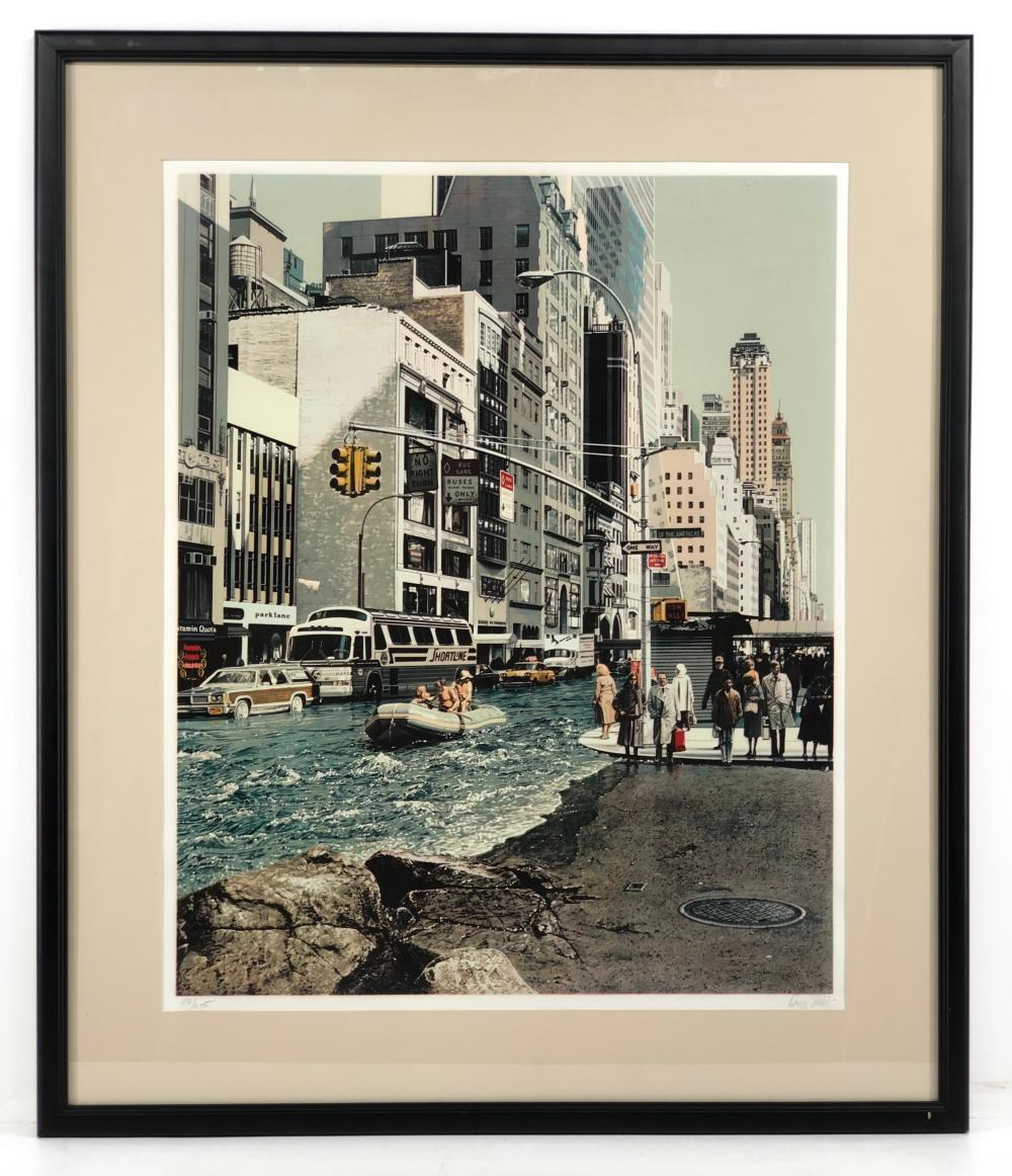 Doug Webb comparable auction result: doug webb life raft limited edition serigraph