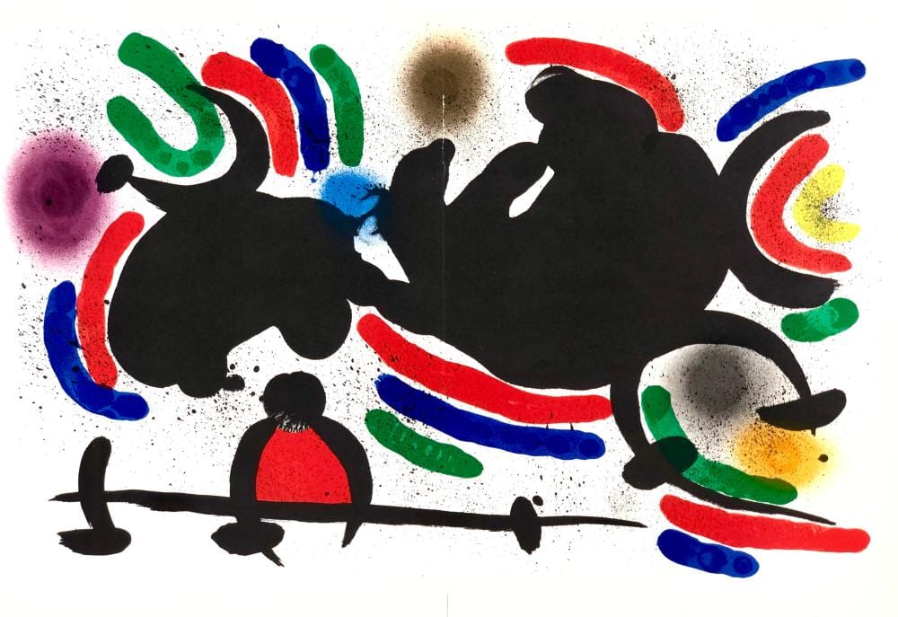 JOAN MIRO " IV " LITHOGRAPH sold by Bradford's, lot 1633 — auction record photograph